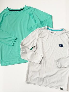 Boys Long Sleeve Rash Guards Bundle Youth Small